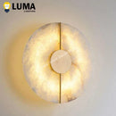 Ljojo Modern Luxury Alabaster Marble Wall Sconce | Creative Natural Copper Wall Light