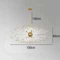 Dandelion Crystal Chandelier Luxury Indoor Decor LED Hanging Lamp by Ljojo