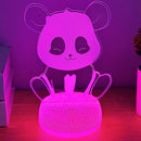 3D Panda Night Light Multi-color USB Desk Lamp by Ljojo