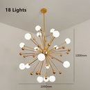 LED Pendant Light Modern Glass Gold Chandelier Luxury Bedroom Dining Room Lighting by Ljojo