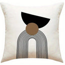 Geometric Line Pillowcase: Modern Nordic Style Home Decor by Ljojo