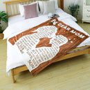 Best Mom Blanket from Ljojo: Love You Gift for Mom, Mothers Day, Christmas, Valentines