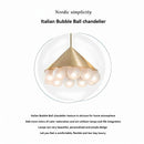 Ljojo Modern Italian Bubble Glass Chandelier LED Pendant Light for Living Bedroom