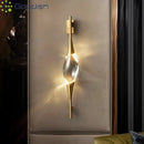 Ljojo Modern Crystal Tears LED Wall Lamps Chandeliers for Bedroom Home Decoration