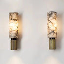 Ljojo Marble Wall Lamp: Medieval Style Copper Wall Sconce for Elegant Living Room Decor