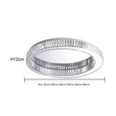 Ljojo Crystal Ceiling Lamp Ring Chandelier Modern Living Room Bedroom Lighting Fixtures