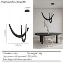 Ljojo Industrial Minimalist Wood LED Pendant Lights Chandelier for Home Decoration
