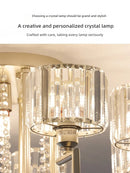 LED Crystal Ceiling Light Modern Home Decor Living Room Dining Room Kitchen Ljojo