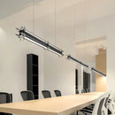 American Industrial LED Ceiling Chandelier by Ljojo - Long Line High-end Pendant Light for Home Decor
