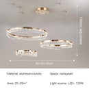 LED Pendant Light Golden Chandelier for Bedroom Living Room Hotel - Stylish Art Decor by Ljojo