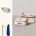 Ljojo 3-Layer Stainless Steel Lunch Box Set