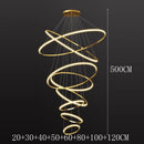 Nordic Ring Chandelier Gold Table Dining Room Pendant Light by Ljojo