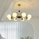 LED Scandinavian Chandelier Pendant Lamp Warm Glass Stylish Lighting for Living Room by Ljojo