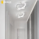 Ljojo LED Chandelier Indoor Ceiling Lamp White/Black Bedroom Living Room Lighting