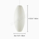 Denmark Designer Silk Pendant Lamp Minimalist Nordic Wabi Sabi for Hotel Restaurant by Ljojo.