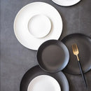 Ljojo Matte Ceramic Steak Plate, Nordic Style, Scratch Resistant, Western Food Tray