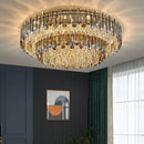 Nordic Gold LED Crystal Chandelier | Luxury Ceiling Light for Dining & Living Room | Ljojo