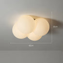 Ljojo Minimalist Flush Mount Ceiling Lamp with E27 Bulb Holder for Home, Hotel, Bedroom
