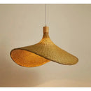 Ljojo Lotus Leaf Bamboo Weaving Chandelier Zen Tea Room Japanese Restaurant Lamp