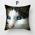 Cat Pattern Cushion Cover 45x45cm - Ideal Sofa & Home Decor Gift by Ljojo