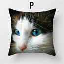 Cat Pattern Cushion Cover 45x45cm - Ideal Sofa & Home Decor Gift by Ljojo