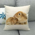 Easter Bunny Eggs Printed Pillow Covers 45x45cm - Ljojo Easter Decorations