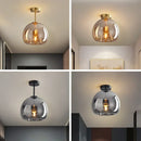Modern LED Glass Ceiling Lights Chandelier for Home Indoor Bedroom Aisle Corridor E27 Lustre by Ljojo