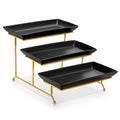 Ljojo 3-Tier Porcelain Serving Platter with Sturdier Stand