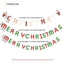 Ljojo Merry Christmas Hanging Banner Ornament: Xmas Home Decoration & Party Gift