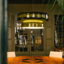 Ljojo Light Luxury Brown Glass Pendant Lamp