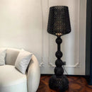 Italian Hollow Floor Lamp Acrylic Retro Atmosphere Wine Glass Lamp for Bedroom Sofa by Ljojo