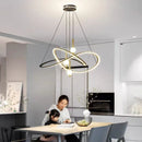 Modern LED Fish Shaped Pendant Light Color Adjustable with Intelligent Remote Control - Ljojo.