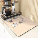 Easter Rabbit Print Kitchen Drying Mat Set by Ljojo