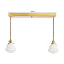 Ljojo Milky White Glass LED Pendant Chandelier - Modern Home Decor Light
