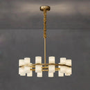 Ljojo Marble Copper LED Chandeliers: High-end Modern Gold Hanging Lamps for Home Decor