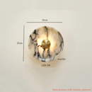 Ljojo Marble LED Wall Lights: Modern Minimalist Bedroom Kitchen Decor