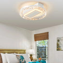 Ljojo 19.7Crystal LED Ceiling Fan with Light Chandelier, Dimmable, Remote Control