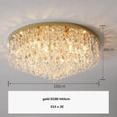 Modern European Luxury K9 Crystals E14 Ceiling Lamp Lustre Dining Living Villa Steel Led Light by Ljojo
