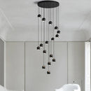 Ljojo Metal Globe Lens Chandelier for Home Décor Lighting