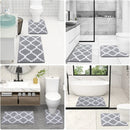 Ljojo Microfiber Bathroom Rugs Set 2 Pc - Non Slip Shaggy Bath Rug