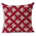 Geometric Linen Seat Cover 45x45cm for Home Decor - Ljojo