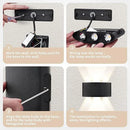 Ljojo LED Wall Sconces - Modern Indoor Outdoor Up Down Lights for Living Room & Bedroom