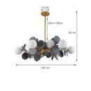 Luxury Modern Led Chandelier for Dining Room | Sophisticated Indoor Pendant Lamp by Ljojo