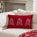 Embroidered Christmas Tree Decorative Pillowcase by Ljojo