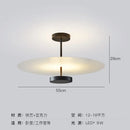 Nordic Decor Led Ceiling Chandelier: Black Acrylic Round Track Bar Indoor Lighting - Ljojo
