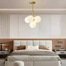Modern Ball Restaurant Glass LED Chandelier Cream Style Home Decor Hanging Lamp by Ljojo