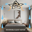 Ljojo Minimalist Bedroom Fan Lamp - Smart Silent Ceiling Fan for Living Room