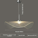 Nordic Restaurant Chandelier Lotus Leaf Straw Hat Lamp for Bedroom by Ljojo
