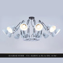 Modern Iron Chandelier Hanging Lusters by Ljojo for Office Desks and Dining Tables