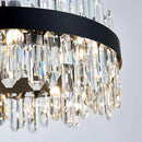 Ljojo Gold Rectangle Crystal Chandelier for Dining Room | Modern Kitchen Island Ceiling Light